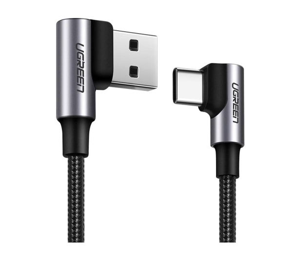 UGREEN Kabel USB do USB-C kątowy US176 3A 2m czarny - 1489127 - zdjęcie 2